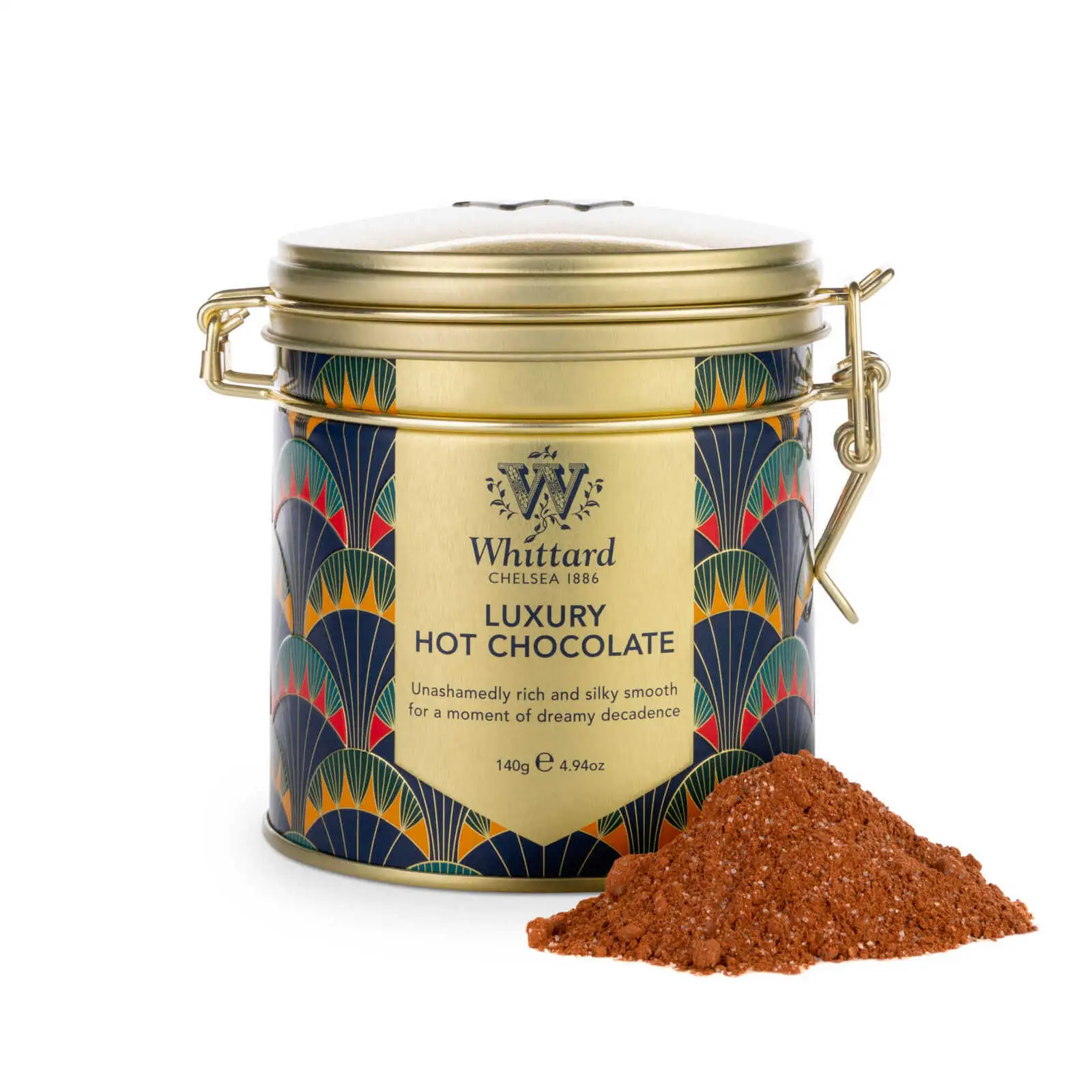 Whittard Luxury Hot Chocolate Clip Top Tin (140g)