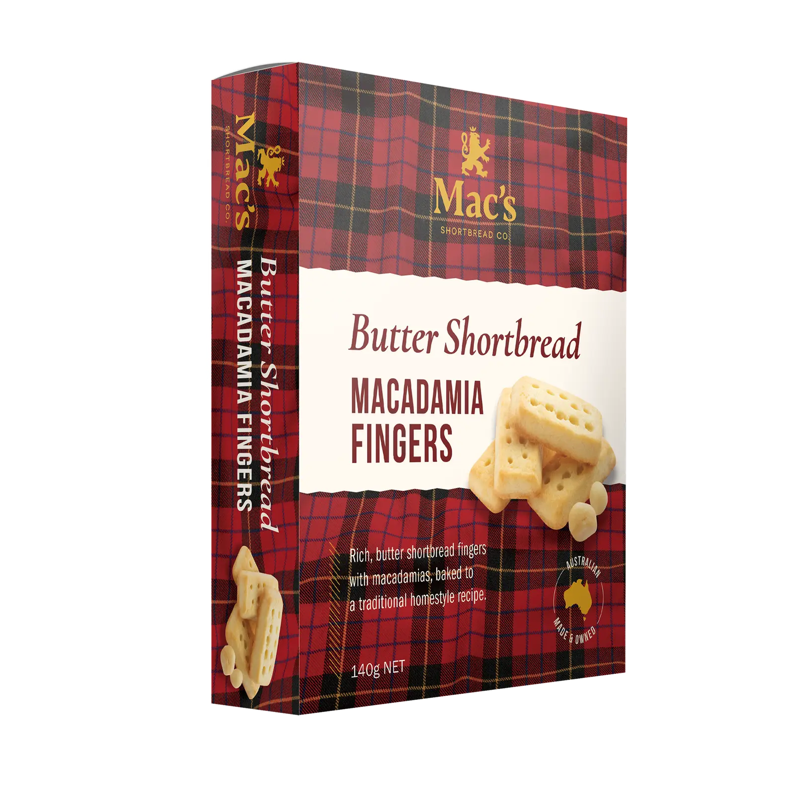 Mac's Macadamia Shortbread Fingers 150g 