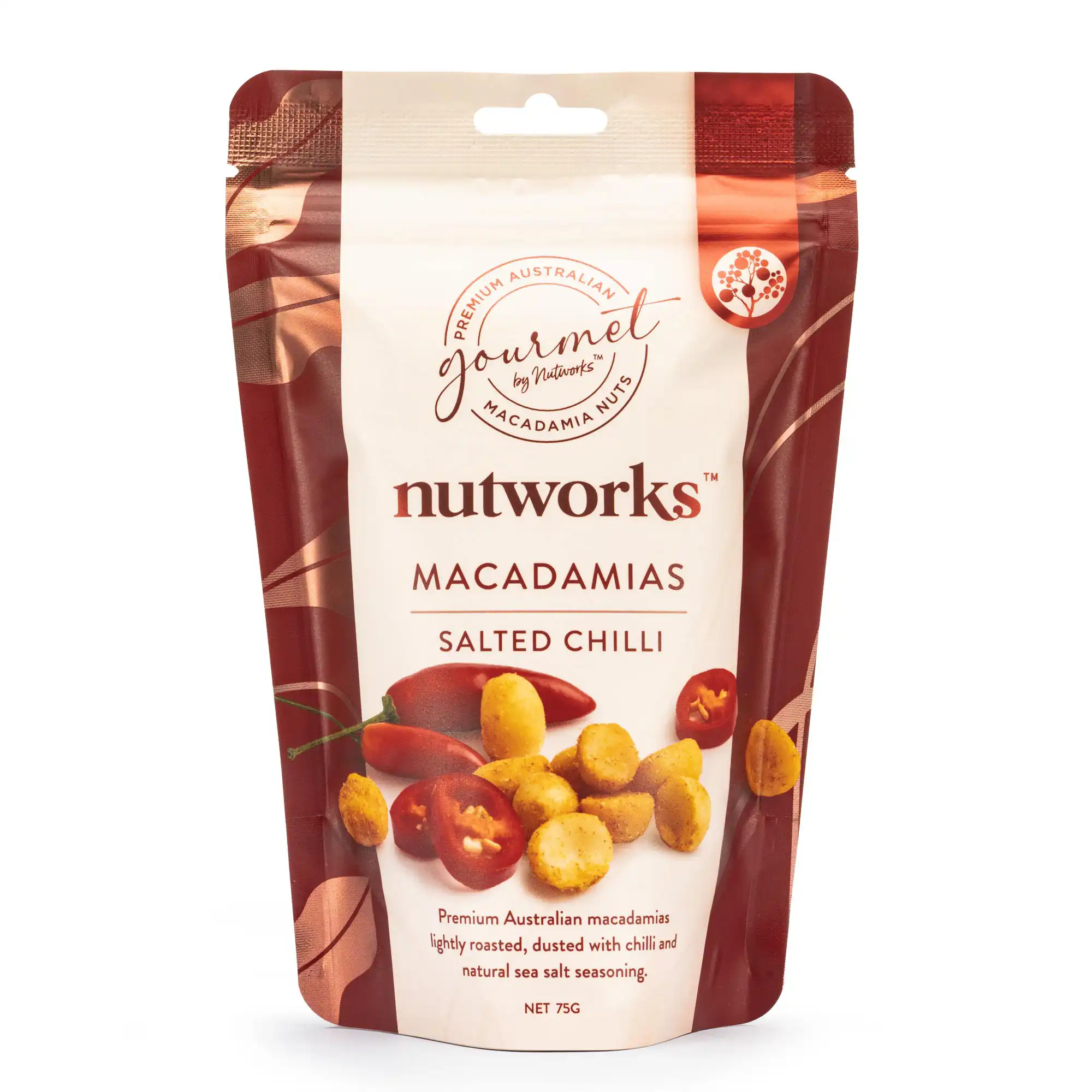 Nutworks Salted Chilli Macadamias SUP 75g