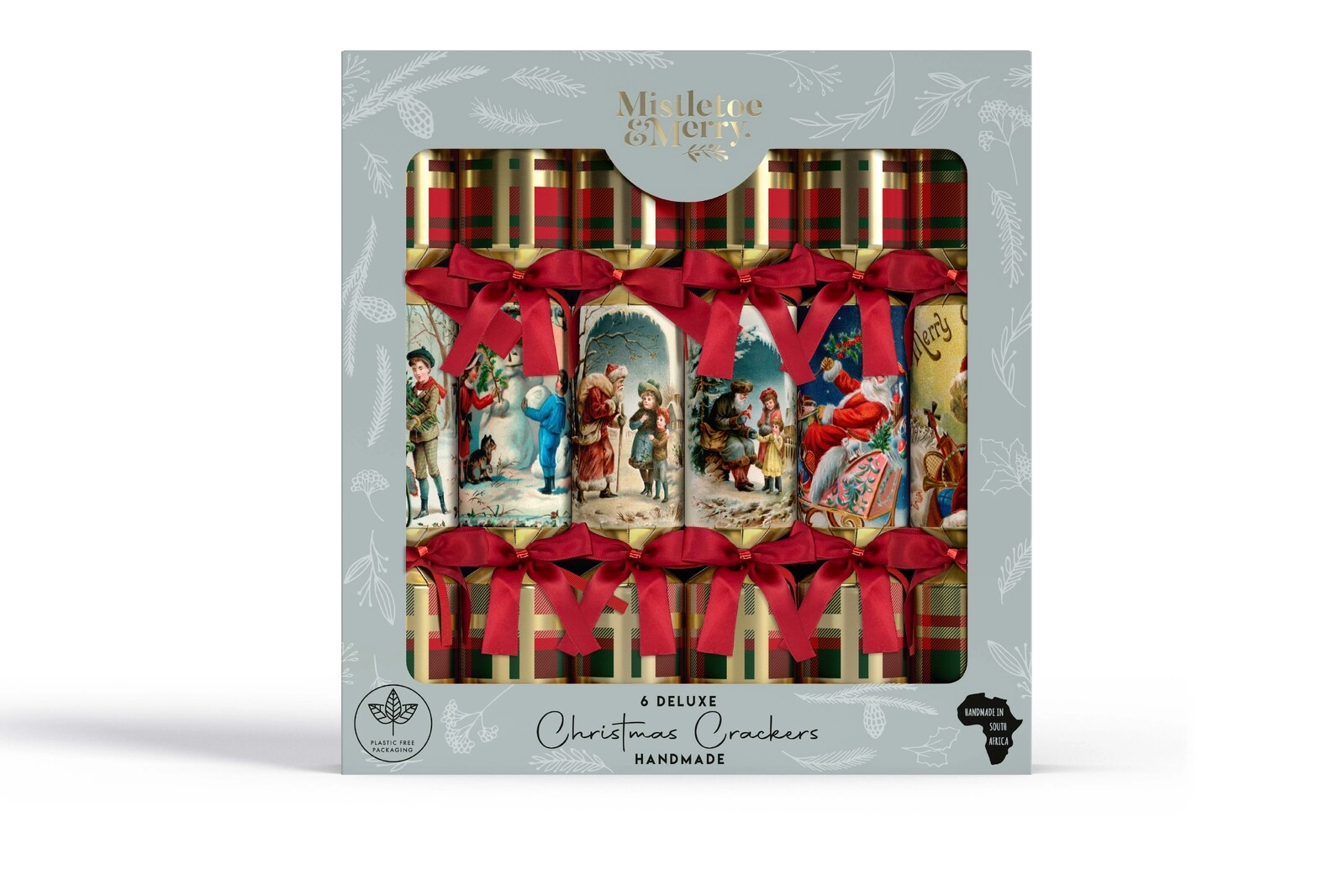 Mistletoe & Merry Deluxe - Traditional Nostalgic Scenes Crackers